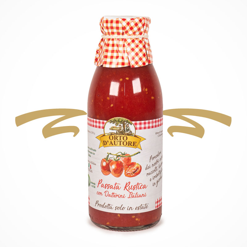 Passata Rustica von der Tomate und Datterino Tomate ohne Zusatz-und Konservierungsstoffe - beste Feinkost